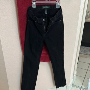 Lauren Ralph Lauren Black Straight Leg Jeans
